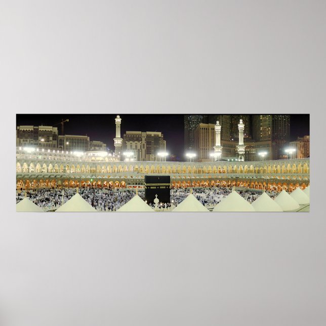 Affiche Vue sur le toit des pèlerins du Hadj à la Kaaba, L (Devant)