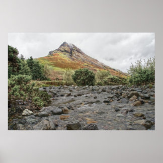 Affiche Vue sur les montagnes