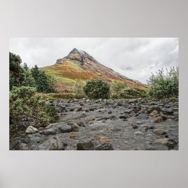 Affiche Vue sur les montagnes (Devant)