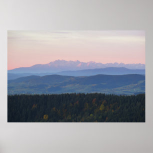 Affiche Vue sur les Tatras