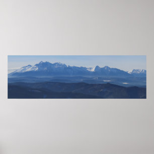 Affiche Vue sur les Tatras