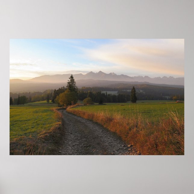 Affiche Vue sur les Tatras depuis Spis (Devant)