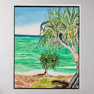 Affiche Vue sur l'île 