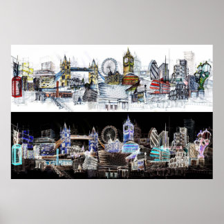 Affiche Vue sur Londres