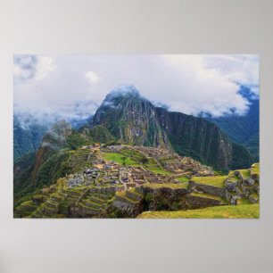 Affiche Vue sur Machu Picchu, Pérou