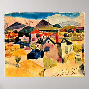 Affiche Vue sur Saint Germain, Paul Klee,