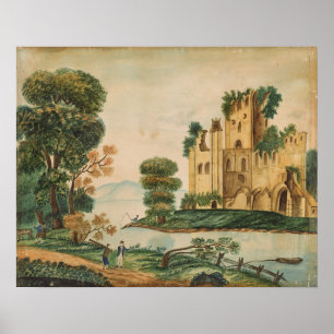 Affiche Vue sur un château