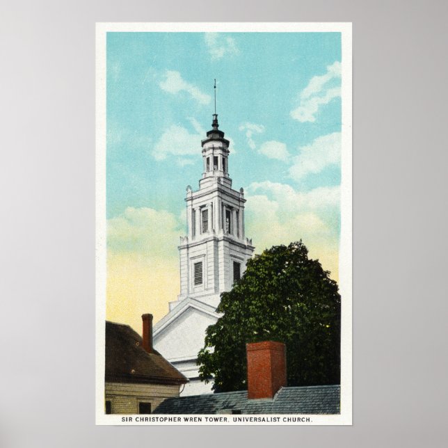 Affiche Vue tour Sir Christopher Wren (Devant)