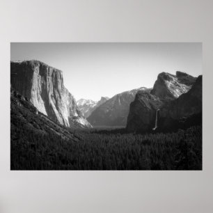 Affiche Vue tunnel de la vallée de Yosemite