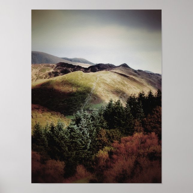 AFFICHE VUES DE MONTAGNES DU PAYS DE GALLES (Devant)