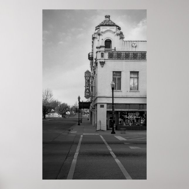 Affiche Vues le long du théâtre Coleman de la route 66  (Devant)