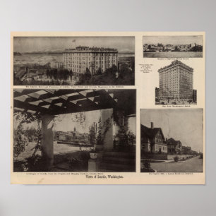 Affiche Vues, Seattle