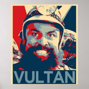 Affiche Vultan inspiré par Flash Gordon