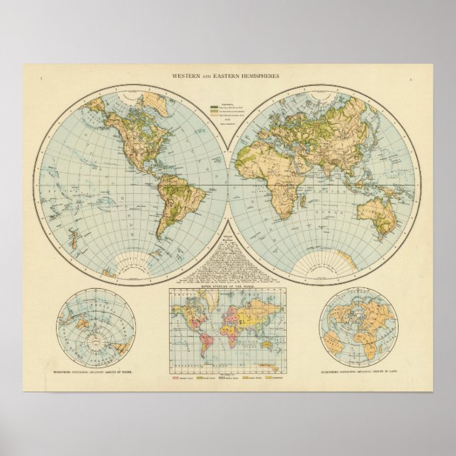 Affiche W, E Hemisphères (Devant)