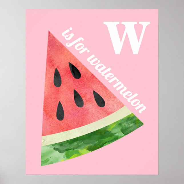 Affiche W est pour Watermelon (Devant)