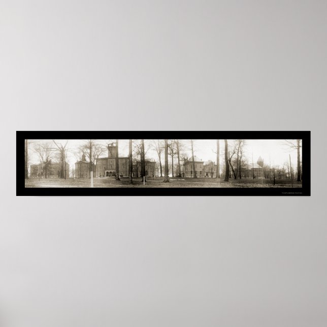 Affiche Wabash College - Photo 1909 (Devant)