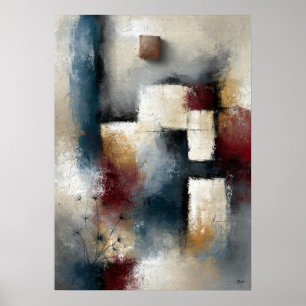Affiche Wabi-Sabi Graines Fugaces Moderne Abstrait Japonai