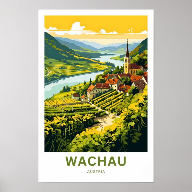 Affiche Wachau Autriche Imprimer voyage (Devant)