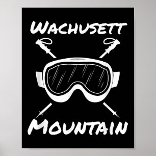 Affiche Wachusett Mountain Machusetts Skier Ski Ski Go