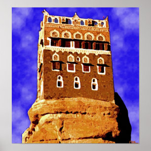 Affiche WADI DAHR yemen (non loin de sanaa)