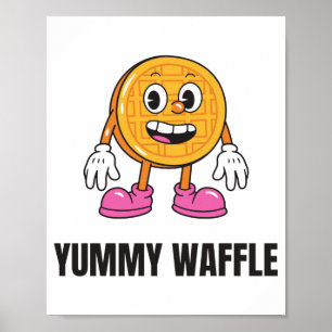 Affiche Waffer Food Kawaii Visage