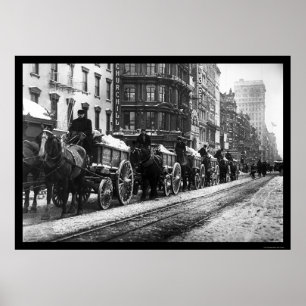 Affiche Wagon Train New York 1908
