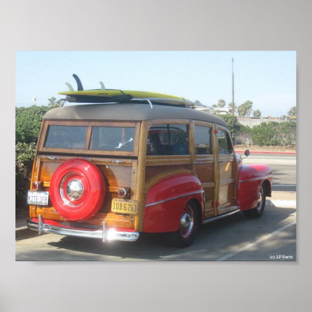 Affiche Wagon Woodie (Devant)