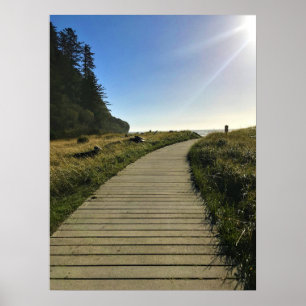 Affiche Waikiki Beach, cape Disappointment, Washington