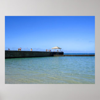Affiche Waikiki Beach, Honolulu, Oahu, Hawaii, États-Unis