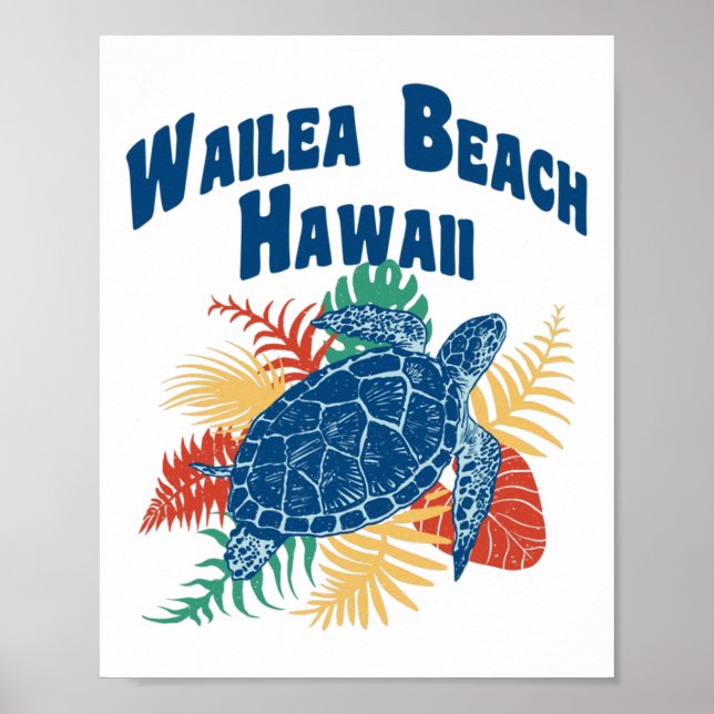 Affiche Wailea Beach Maui Hawaii Hawaii Iles Hawaii (Devant)