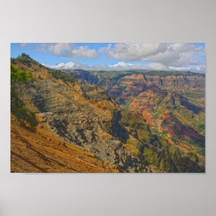 Affiche Waimea Canyon, Kauai, Hawaï