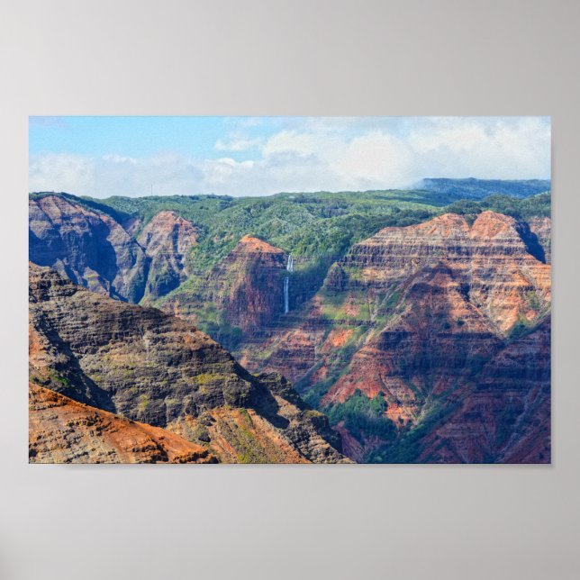 Affiche Waipoo Falls in Waimea Canyon, Kauai, Hawaii (Devant)
