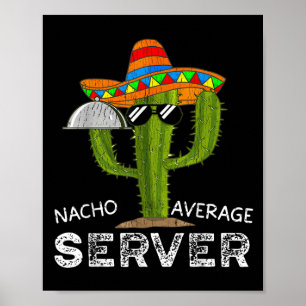 Affiche Waiter Drôle Pour Hommes Drôle Waitress Pour Femme