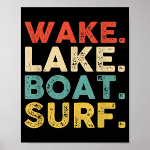 Affiche Wake Surfing Wake Surf Wake Surfing Rope Wake Surf