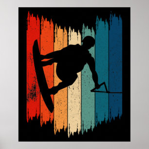 Affiche Wakeboard Vintage Wakeboard