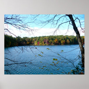 Affiche Walden Pond à l'automne