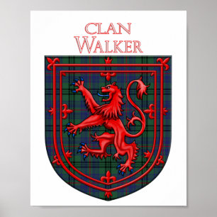 Affiche Walker Tartan Scottish Plaid Lion Rampant