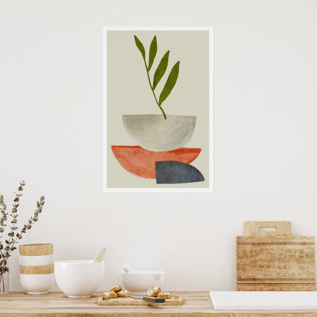 Affiche Wallart, Décor de maison, Art du boho, Chambre à c (Cuisine)