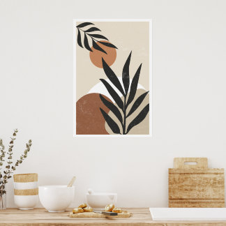 Affiche Wallart, Décor de maison, Art du boho, Chambre à c