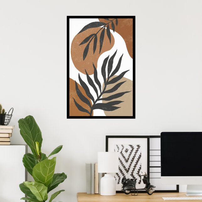 Affiche Wallart, Décor de maison, Art du boho, Chambre à c (Bureau à domicile)