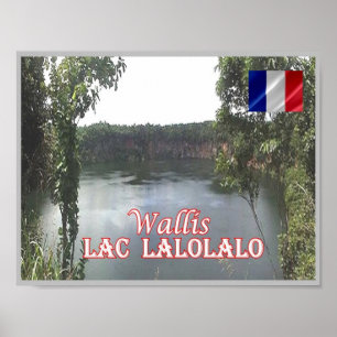 Affiche Wallis - Lac Lalolalo - Wallis and Futuna -