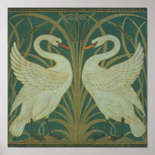 Affiche Wallpaper la conception pour le panneau du "cygne,