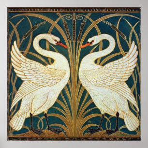 Affiche Walter Crane Swan