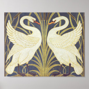 Affiche Walter Crane Swan