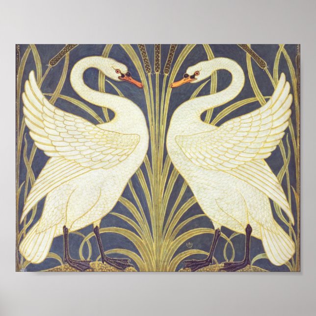 Affiche Walter Crane Swan (Devant)