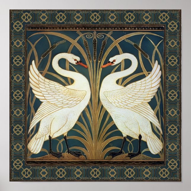 Affiche Walter Crane Swan (Devant)