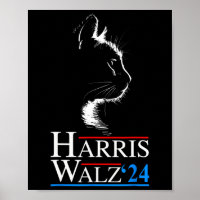 Waltz 2024 Election Funny Cat Kamala Harris Tim WA
