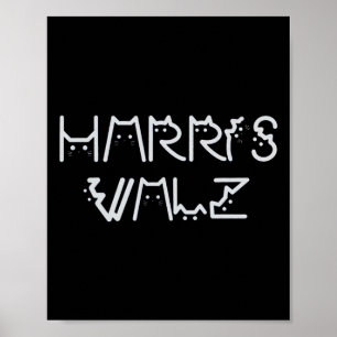 Affiche Waltz 2024 Election Funny Cat Kamala Harris Tim Wa