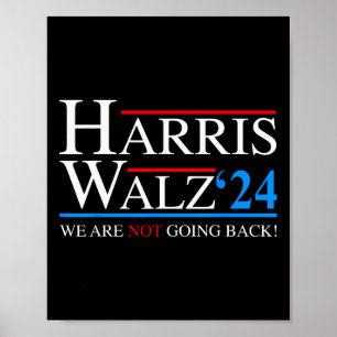 Affiche Waltz 2024 Vice-président Kamala Harris Tim WAlzhe