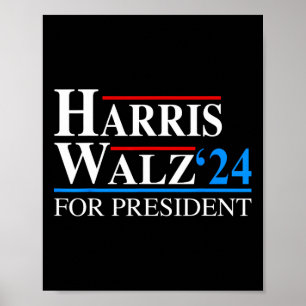 Affiche Waltz 2024 Vice-Président Vp Kamala Harris Tim Wal